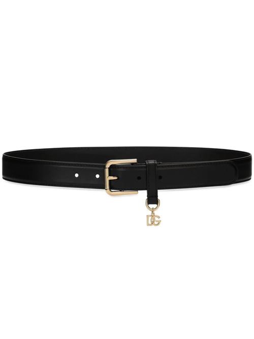 Belt with leather logo pendant Dolce & Gabbana | BE1635AW57680999